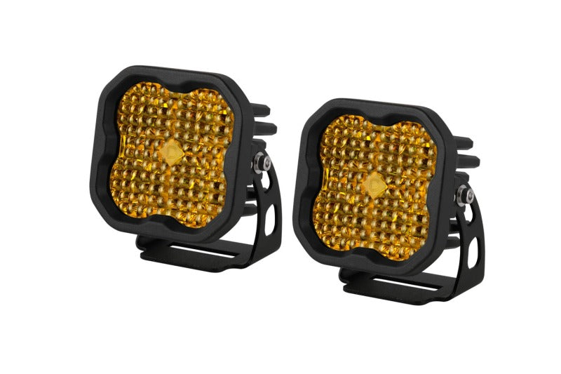 Diode Dynamics Fits SS3 Pro ABL - Yellow Flood Standard (Pair)