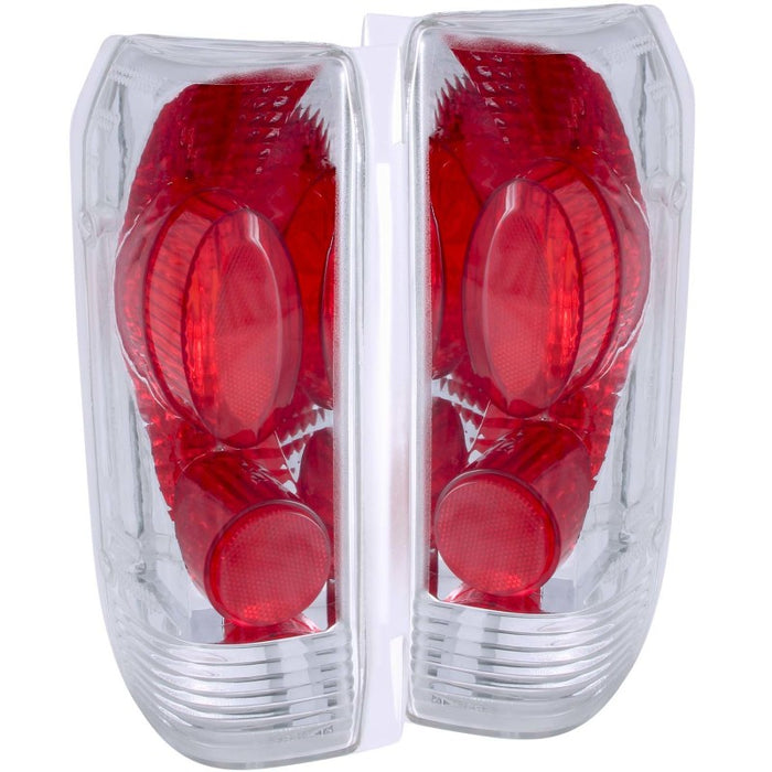 Anzo Fits 1989-1996 Ford F-150 Taillights Chrome