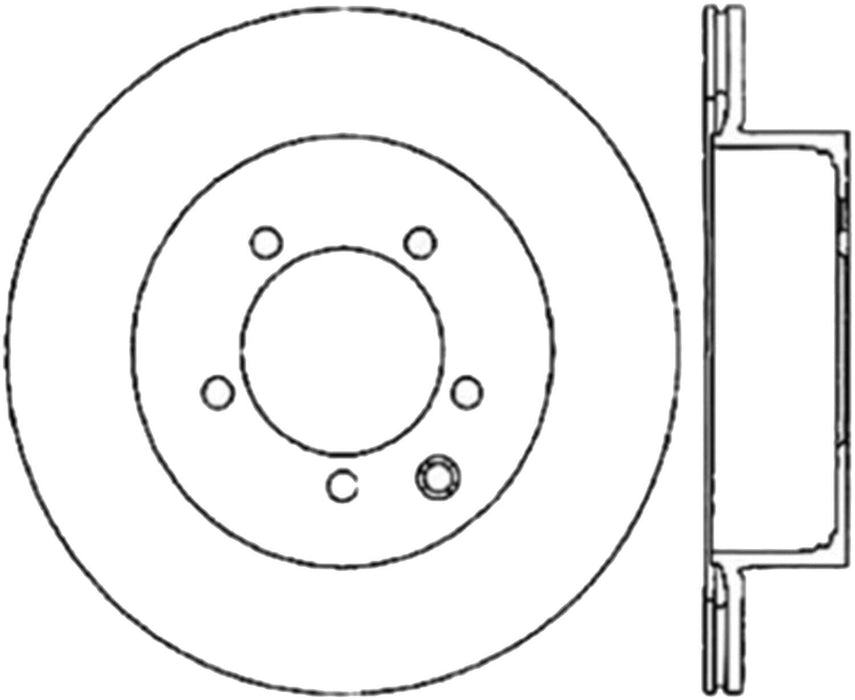 StopTech Cross Drill Rear Left Rotor for 03-05 Infiniti G35  G35X Nissan 350Z