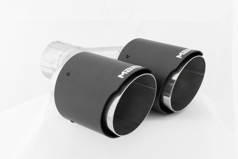 MBRP Fits Universal Carbon Fiber Dual Tip 4in OD/2.5in Inlet