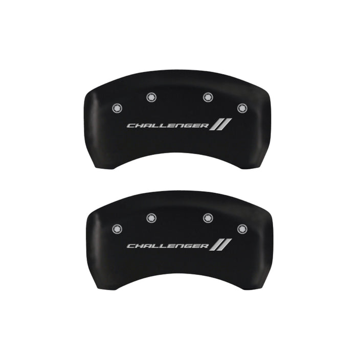 MGP Fits 4 Caliper Covers Engraved Front &amp; Rear With Stripes/challenger Red