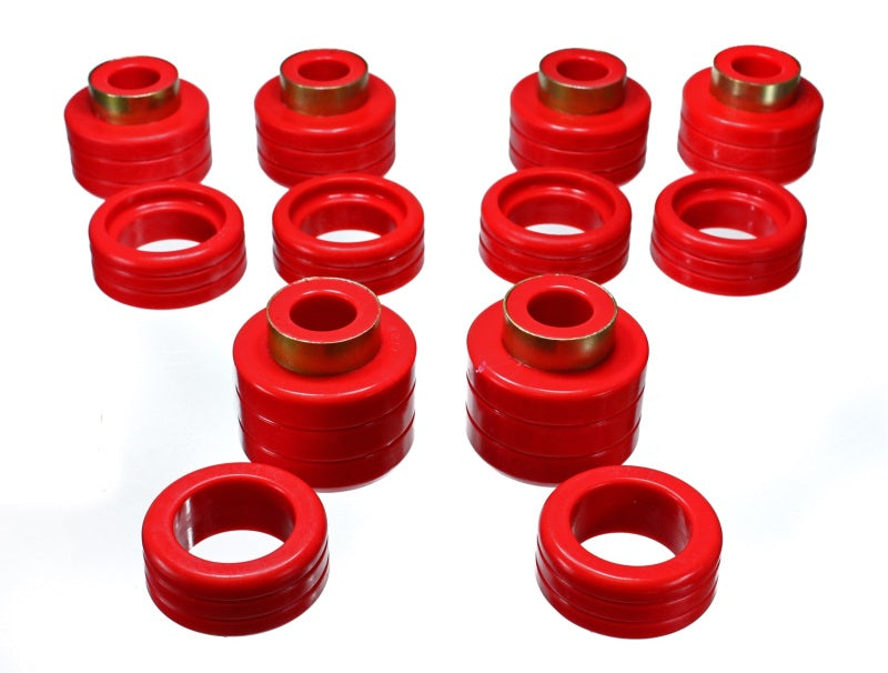 Fits Energy Suspension Chevy Pickup 2&amp;4Wd Body Mounts - Red