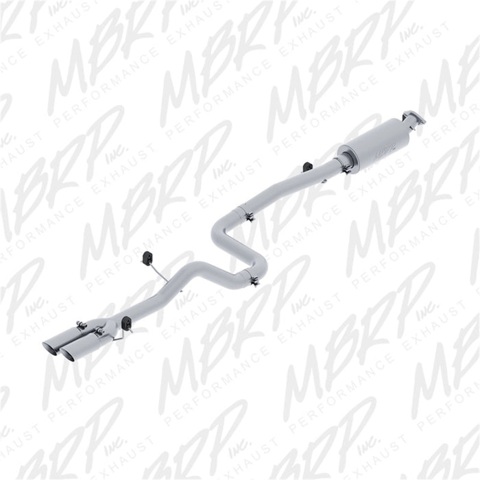 MBRP Fits 14-19 Ford Fiesta ST 1.6L EcoBoost 3in Dual Outlet Alum Cat Back