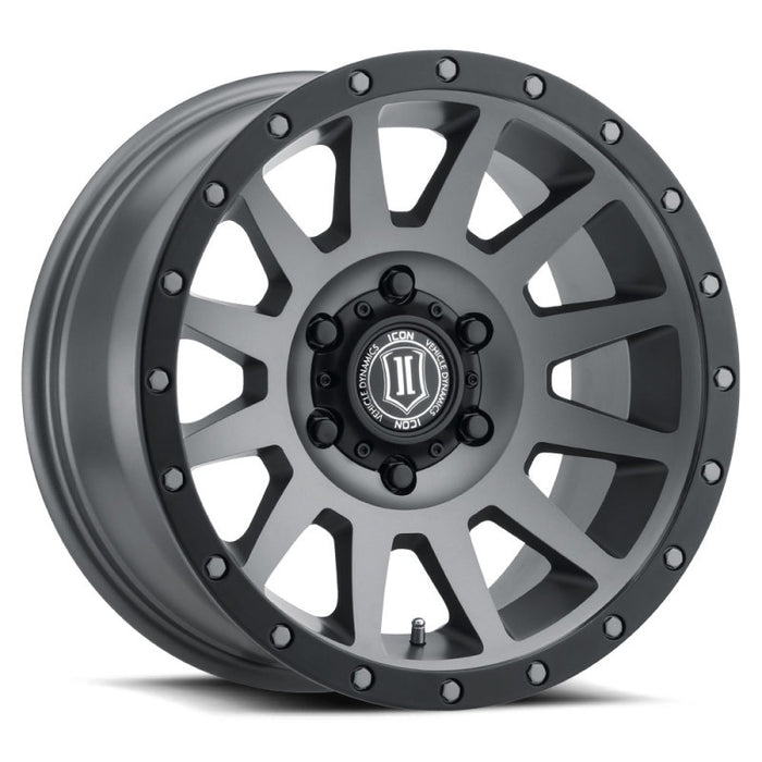 ICON Compression 17x8.5 6x5.5 25mm Offset 5.75in BS 95.1mm Bore Fits Titanium