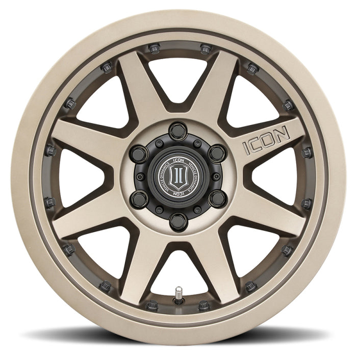 ICON Rebound Fits Pro 17x8.5 6x135 6mm Offset 5in BS 87.1mm Bore Bronze Wheel