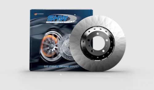 SHW Performance AFX49201 Front Smooth Lightweight Brake Rotor For 18-22 Audi RS5
