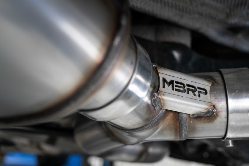 MBRP Fits 15-18 Audi S3 SS 3in Quad Split Rear Exit W/ Carbon Fiber Tips - T304