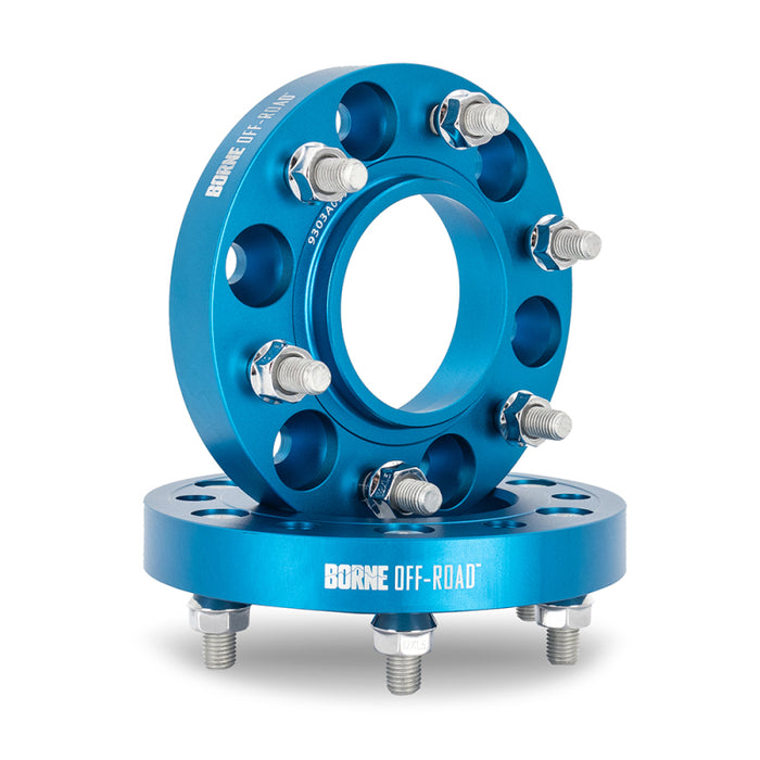 Mishimoto Borne Off-Road Fits Wheel Spacers - 6x139.7 - 93.1 - 25mm - M12 - Blue