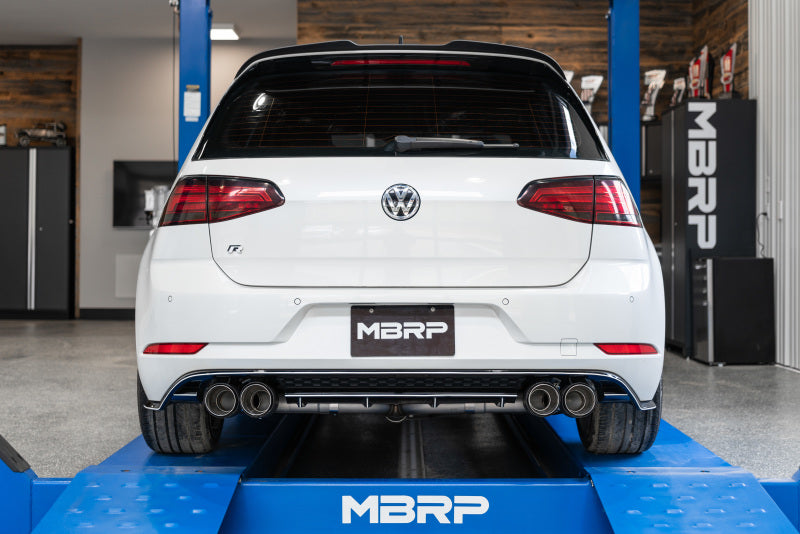 MBRP Fits 15-19 VW Golf R MK7/MK7.5 3in T304 Cat Back Exhaust W/ Carbon Fiber
