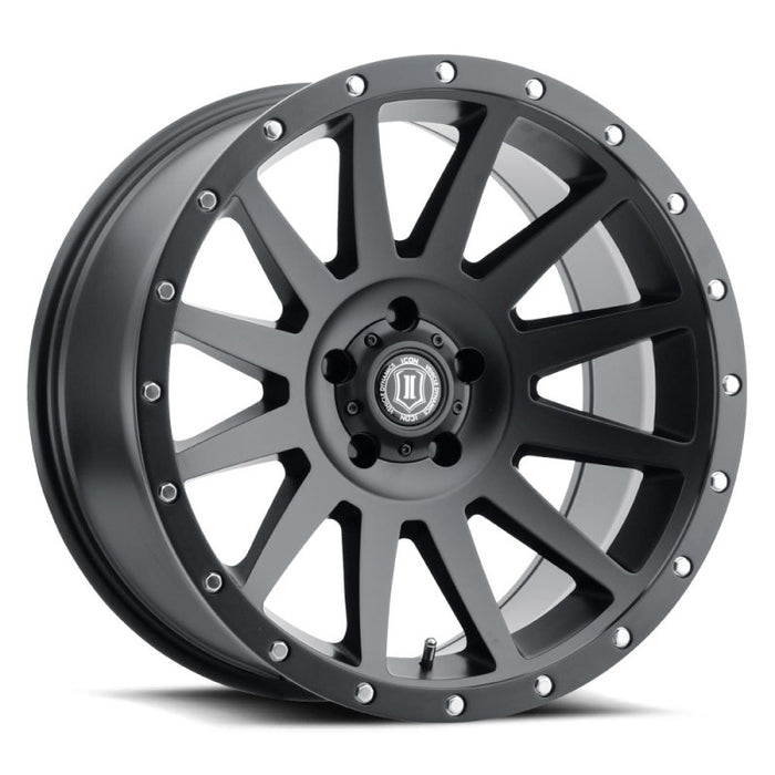 ICON Compression 20x10 5x5 -12mm Offset 5in BS 71.5mm Bore Satin Fits Black