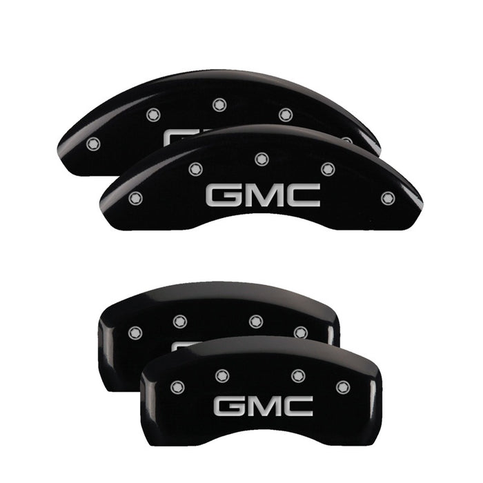 MGP Fits 4 Caliper Covers Engraved Front &amp; Rear Style 2/Chrysler Wing Black