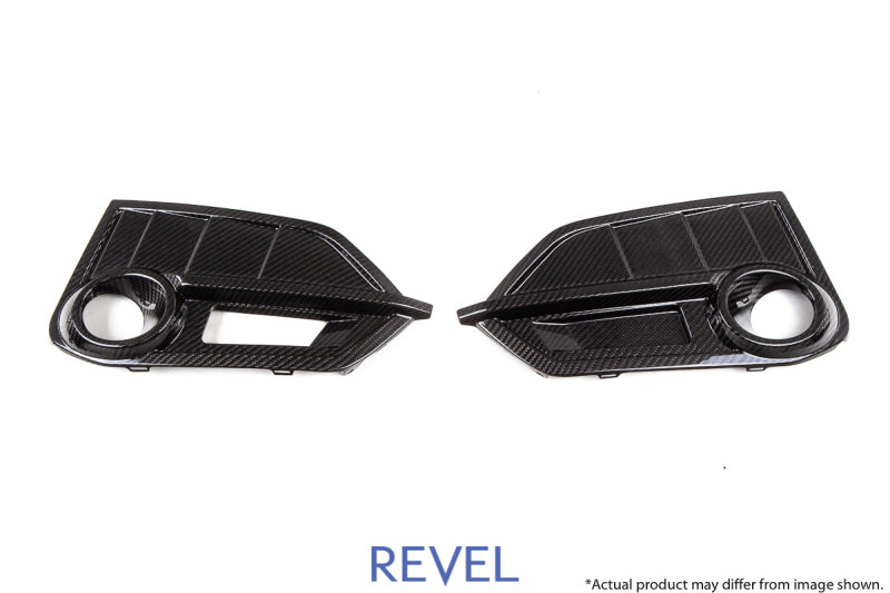 Revel Fits GT Dry Carbon Front Fog Light Covers (Left &amp; Right) 17-18 Honda