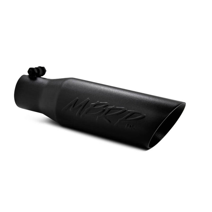 MBRP Fits Universal Tip 3.5 O.D. Dual Wall Angled 2.5 Inlet 12 Length - Black