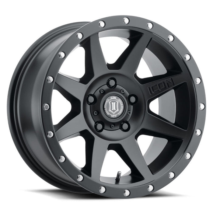 ICON Rebound 17x8.5 5x5.5 0mm Offset 4.75in BS Satin Fits Black Wheel