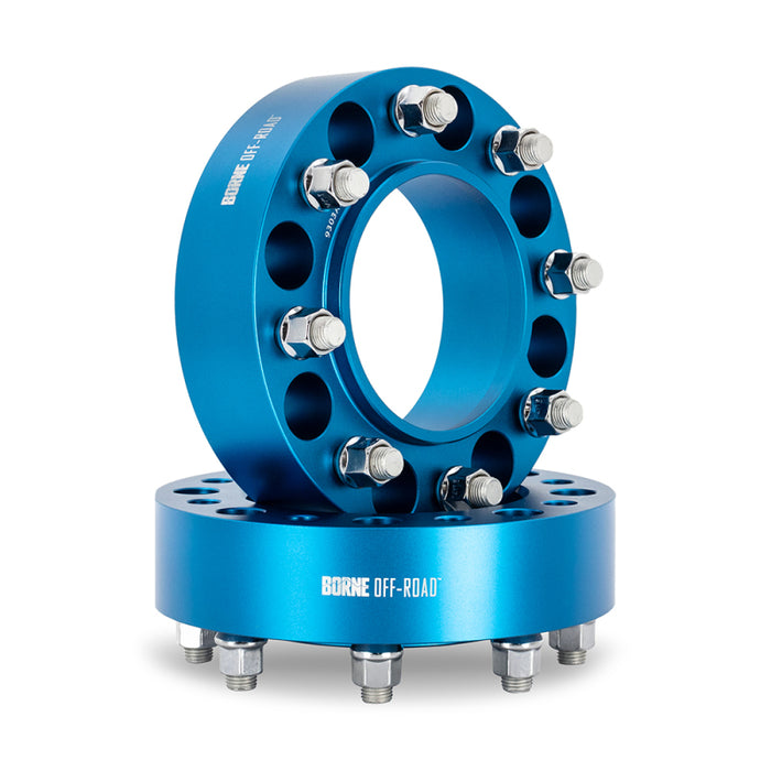 Mishimoto Borne Off-Road Fits Wheel Spacers - 8X170 - 125 - 50mm - M14 - Blue