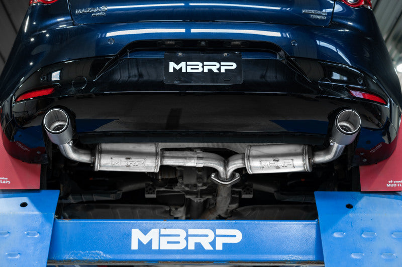MBRP Fits 19-23 Mazda 3 Hatchback T304SS 2.5in Axle-Back, Dual Rear Exit Street
