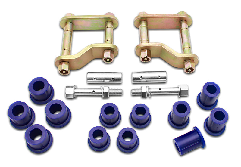 SuperPro Fits 2005 Nissan Frontier LE Rear Greasable Shackle And Bushing Kit