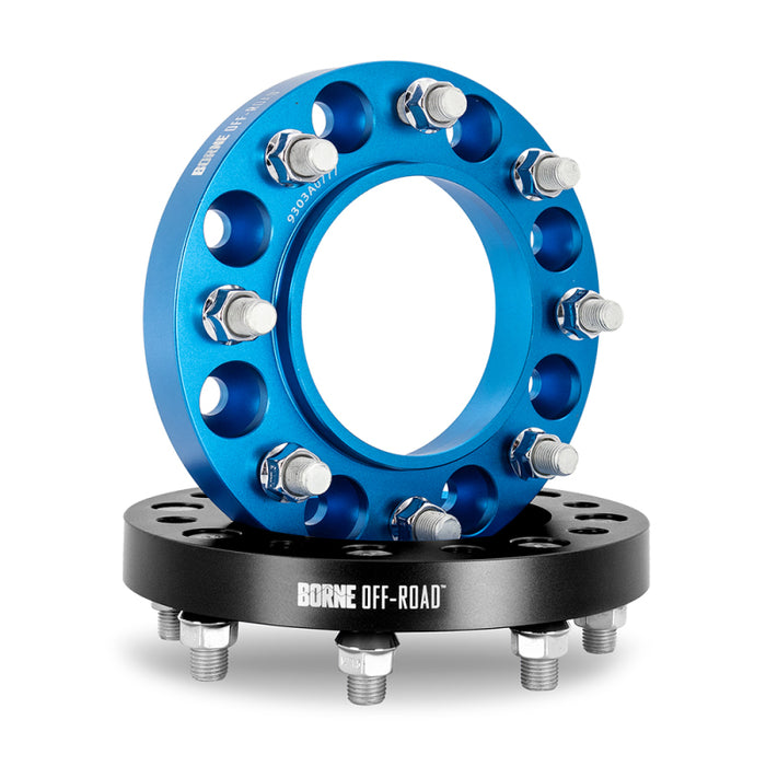 Mishimoto Borne Off-Road Fits Wheel Spacers 8X165.1 121.3 45 M14 Blu