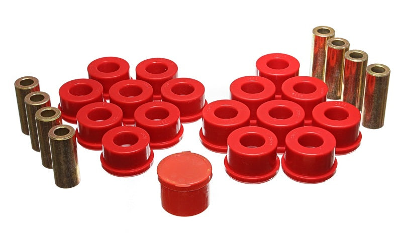 Fits Energy Suspension Control Arm Bushings - Rear - Red