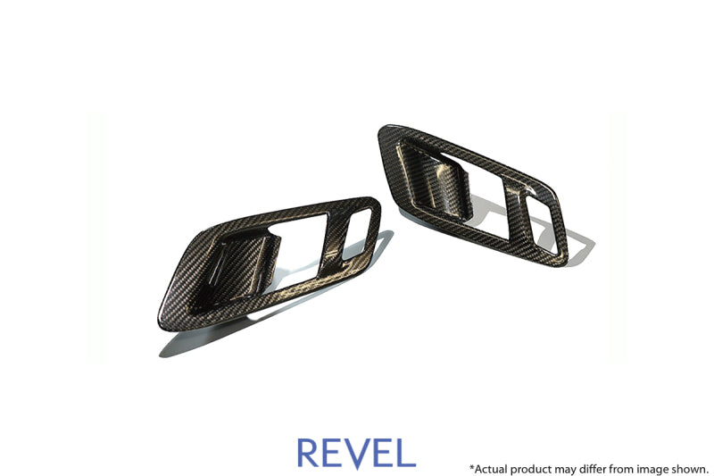 Revel Fits GT Dry Carbon Inner Door Handle Cover 2020 Toyota GR Supra - 2 Pieces