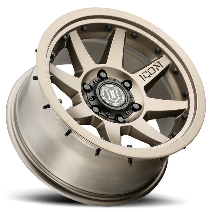 ICON Rebound Fits Pro 17x8.5 6x135 6mm Offset 5in BS 87.1mm Bore Bronze Wheel