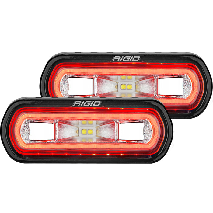 Fits Rigid Industries SR-L Series Surface Mount LED Spreader Pair W/ Amber Halo