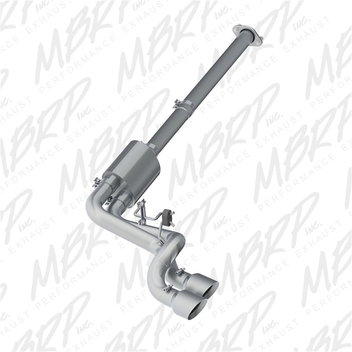 MBRP Fits 09-14 Ford F150 Pre-Axle 4.5in OD Tips Dual Outlet 3in AL Cat Back