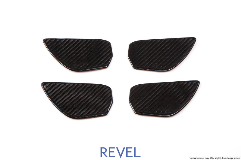Revel Fits GT Dry Carbon Door Trim Inner Handles (FL/FR/RL/RR) 16-18 Honda Civic