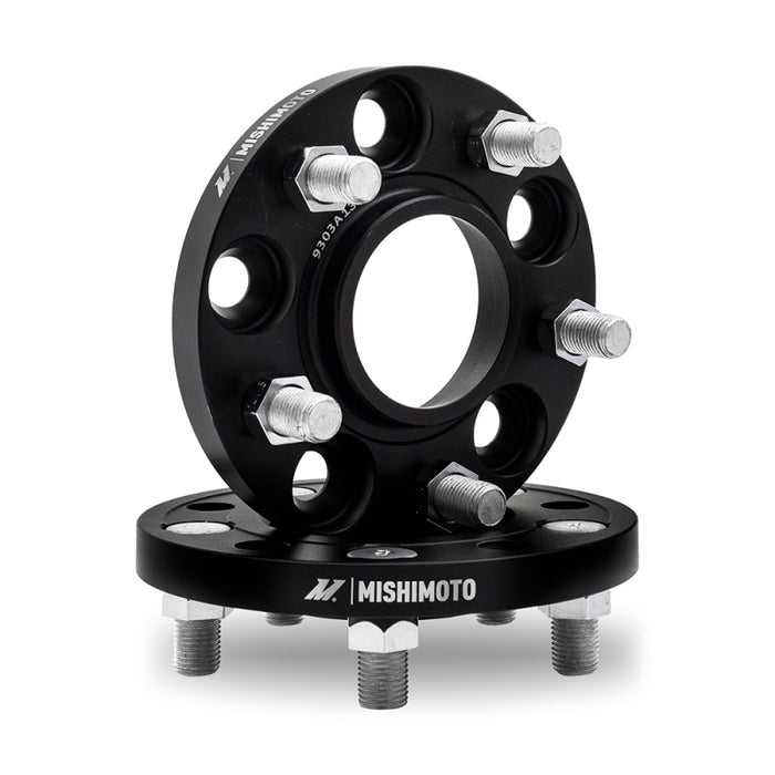 Mishimoto Fits Wheel Spacers - 5x108 - 63.3 - 25 - M12 - Black