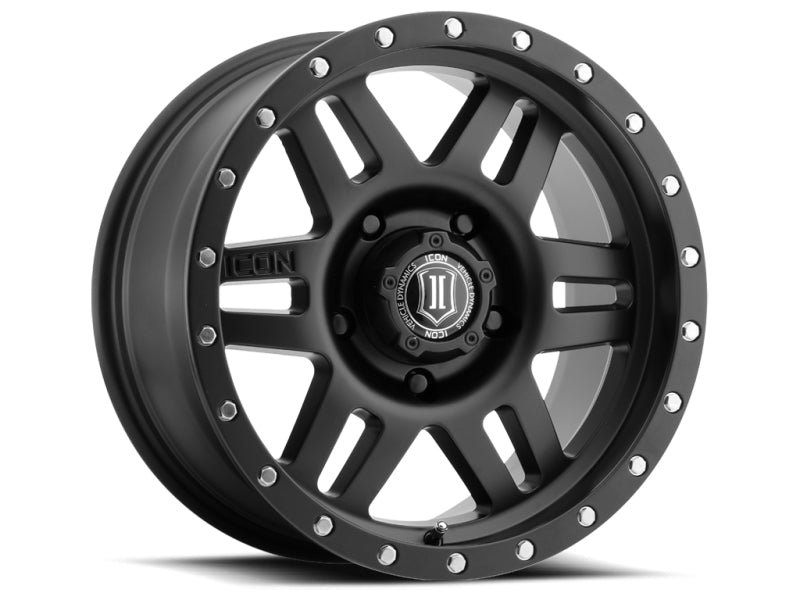 ICON Fits Six Speed 17x8.5 5x150 25mm Offset 5.75in BS 116.5mm Bore Satin Black