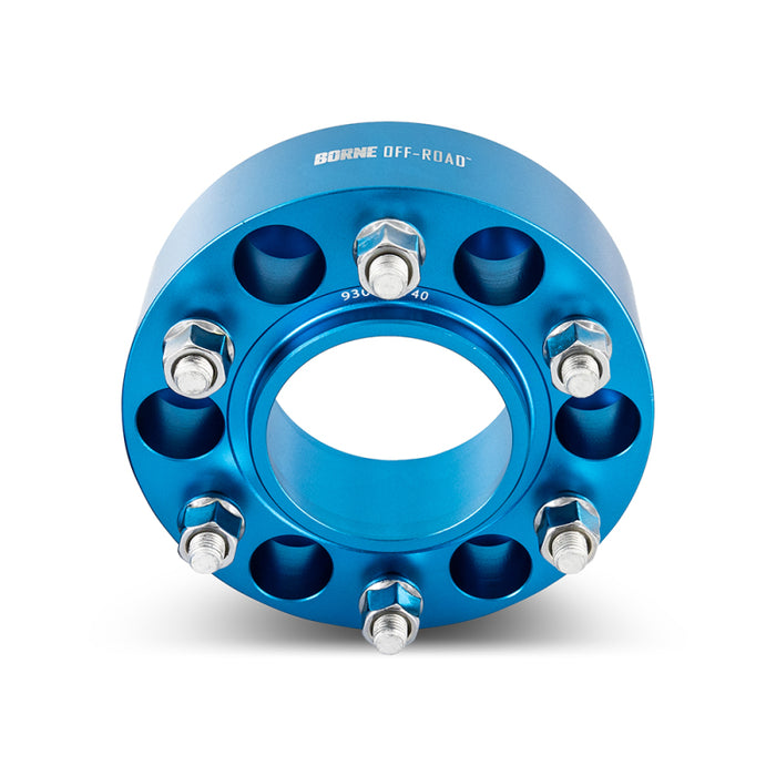 Mishimoto Borne Off-Road Fits Wheel Spacers - 6x139.7 - 93.1 - 35mm - M12 - Blue