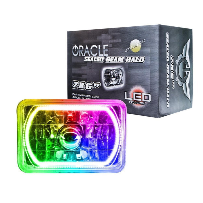 Oracle Lighting 6908-333 Pre-Installed Lights 7x6 in. Sealed Beam, ColorSHIFT