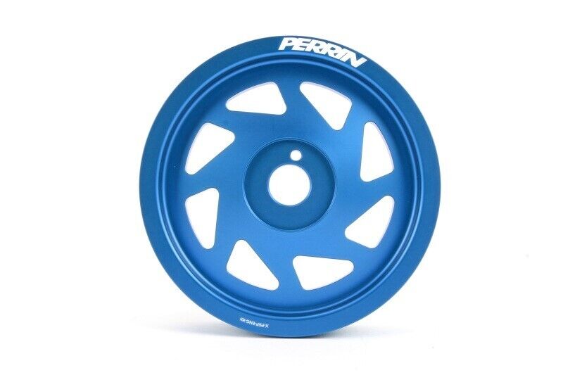 Perrin Blue Lightweight Crank Pulley for 2015-2019 Subaru WRX and BRZ FR-S 86