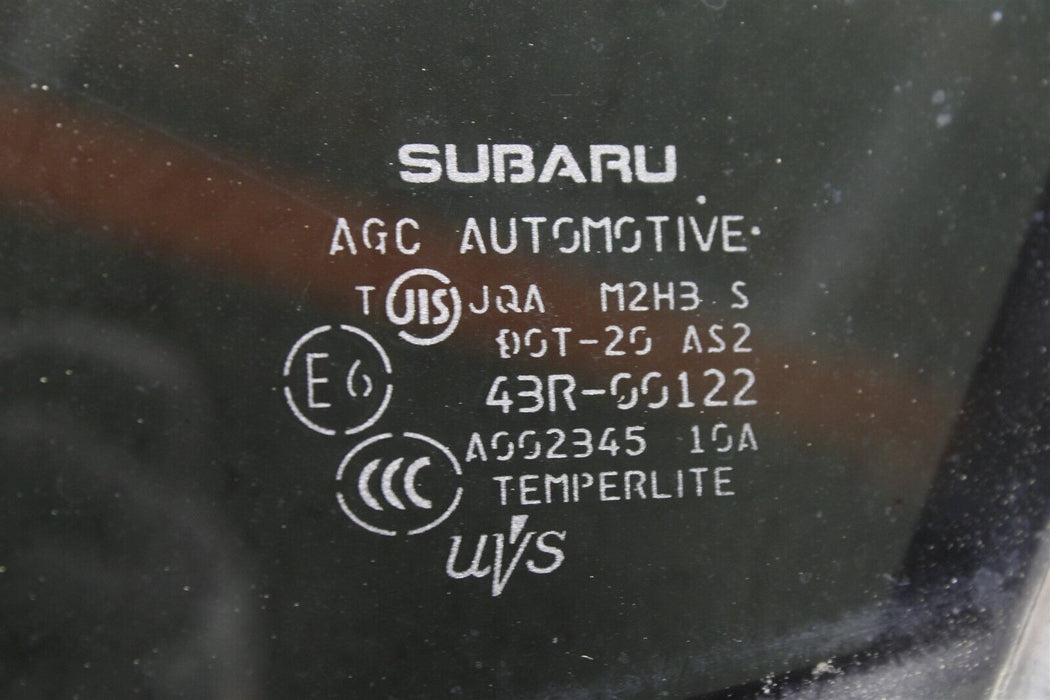 2015-2019 Subaru WRX STI Rear Driver Left Quarter Glass Window Assembly 15-19