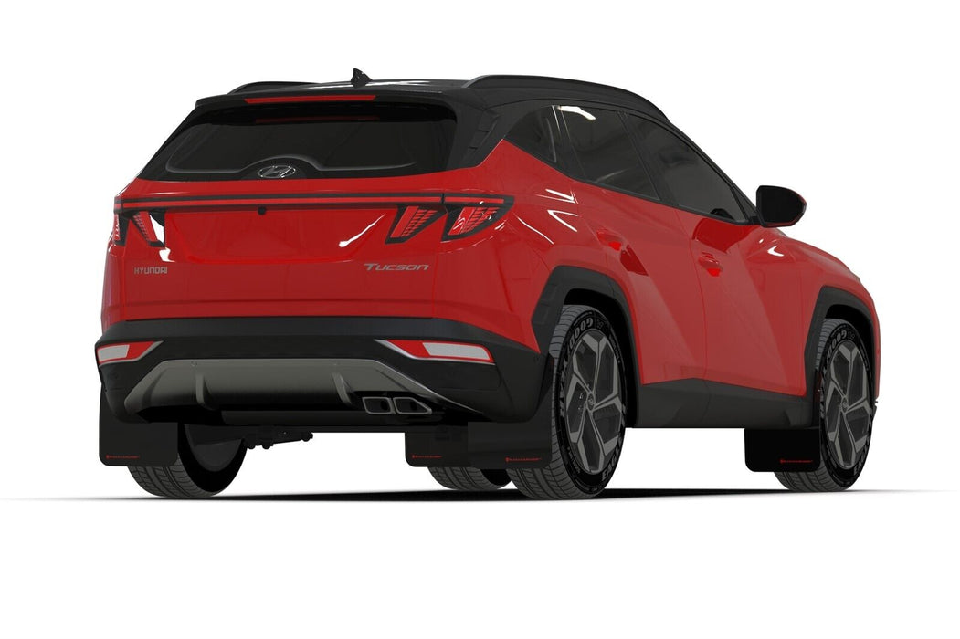 Rally Armor UR Black Mud Flaps w/ Grey Logo for 2022-2023 Hyundai Tucson