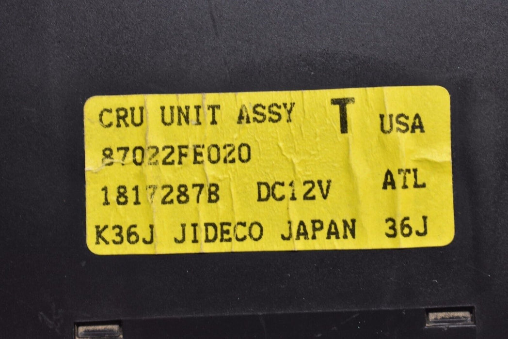 02-05 Subaru WRX Cruise Control Module CRU Unit 2002-2005 87022FE020