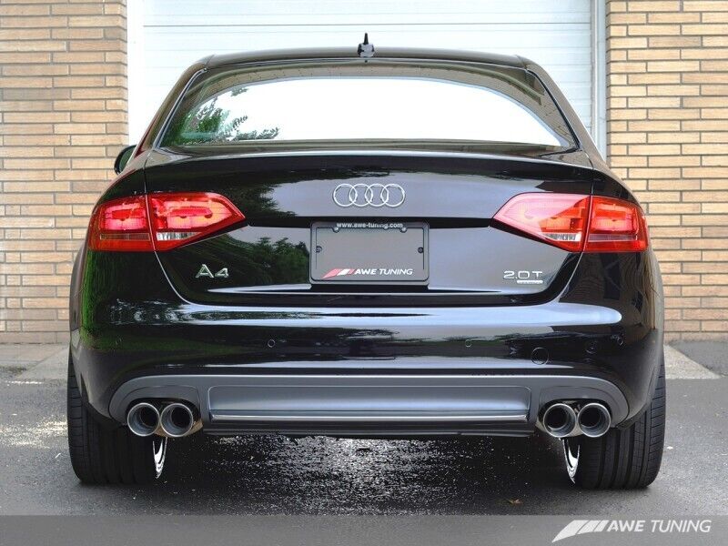 AWE 3015-43020 Tuning for Audi B8 A4 Touring Edition Exhaust-Quad Tip Black Tips