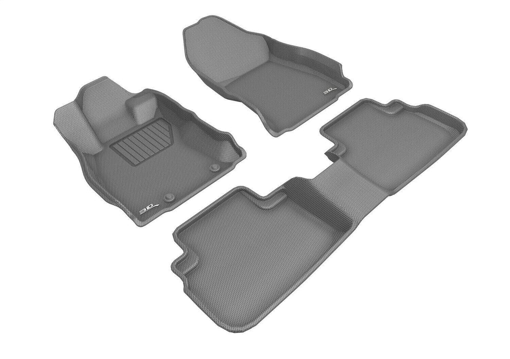 3D Maxpider Gray L1SB02401501 Kagu 2 Row Floor Mat Set for 19-21 Subaru Forester