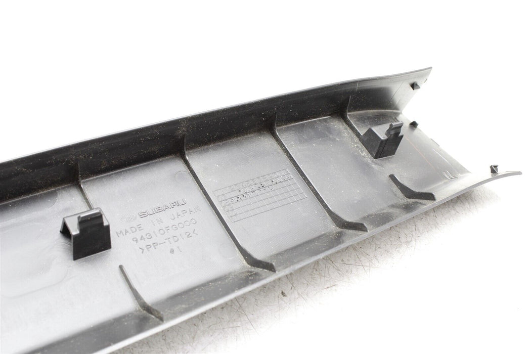 2008-2014 Subaru WRX STI Rear Hatch Upper Panel Cover Trim OEM 94310FG000 08-14