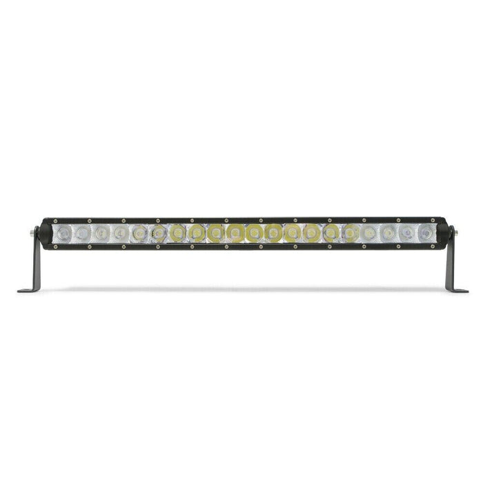 DV8 Offroad BS20E100W5W 20 in. Single Row LED Light Bar Chrome Face