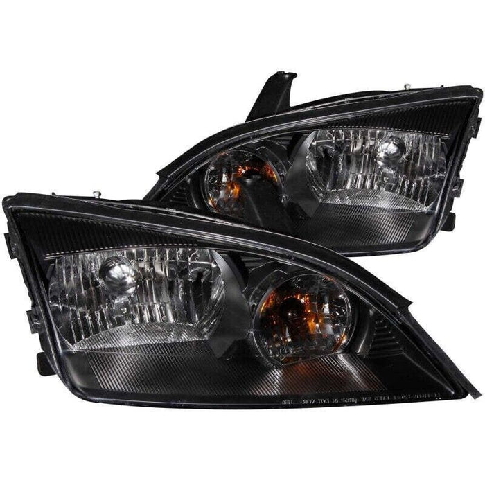Anzo USA Crystal Headlights Black Fits 2005-2007 Ford Focus