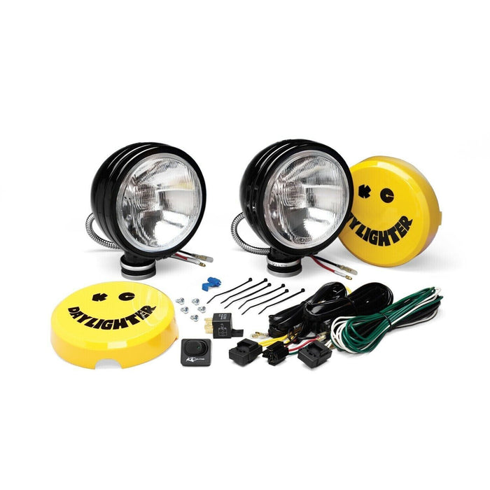 KC Hilites For 6 Daylighter Halogen Pair Pack Spread Beam Pattern 100W Black 234