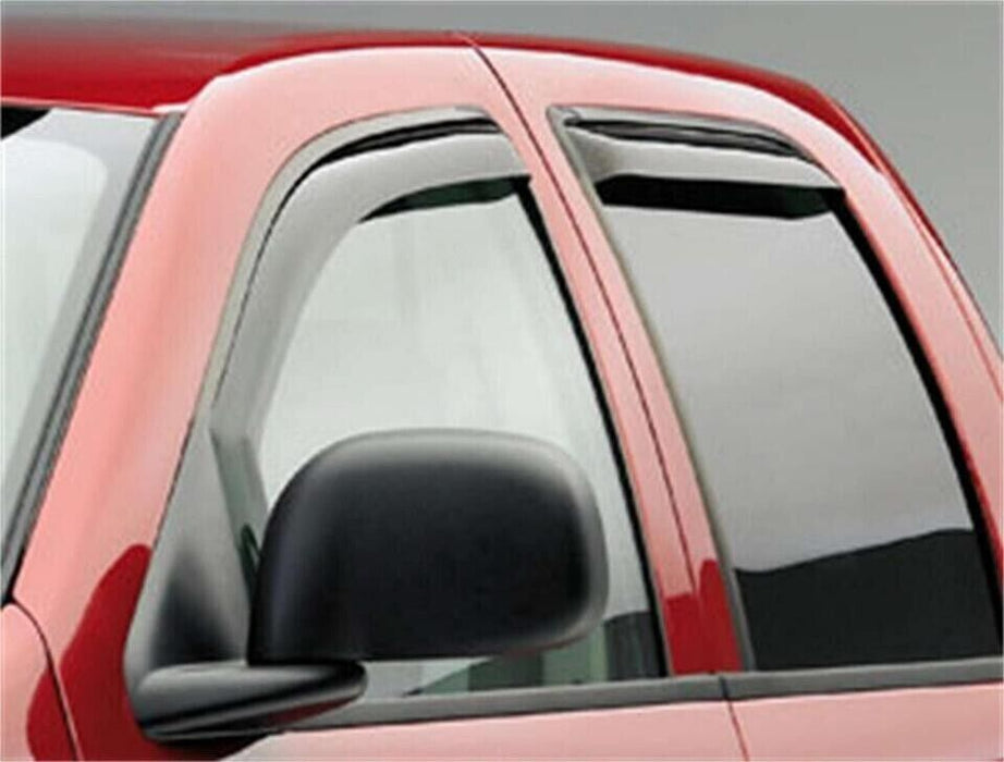 EGR 572451 4pc Front & Rear Smoke Window Visor In Channel For 2002-2008 Ram 1500