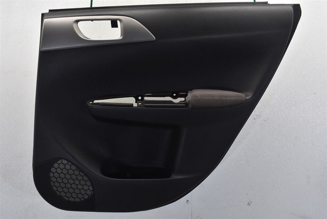 2008-2014 Subaru WRX STI Rear Right Door Panel Card Cover 08-14