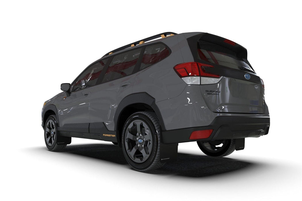 Rally Armor UR Black Mud Flaps w/ Grey Logo for 2022+ Subaru Forester