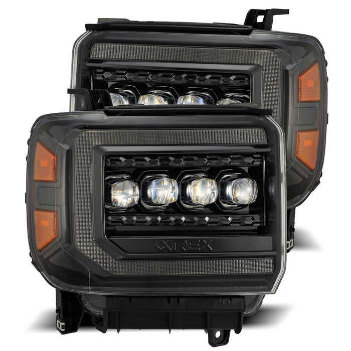 AlphaRex Alpha-Black NOVA LED Headlights for 2015-2018 GMC Sierra 1500/2500/3500