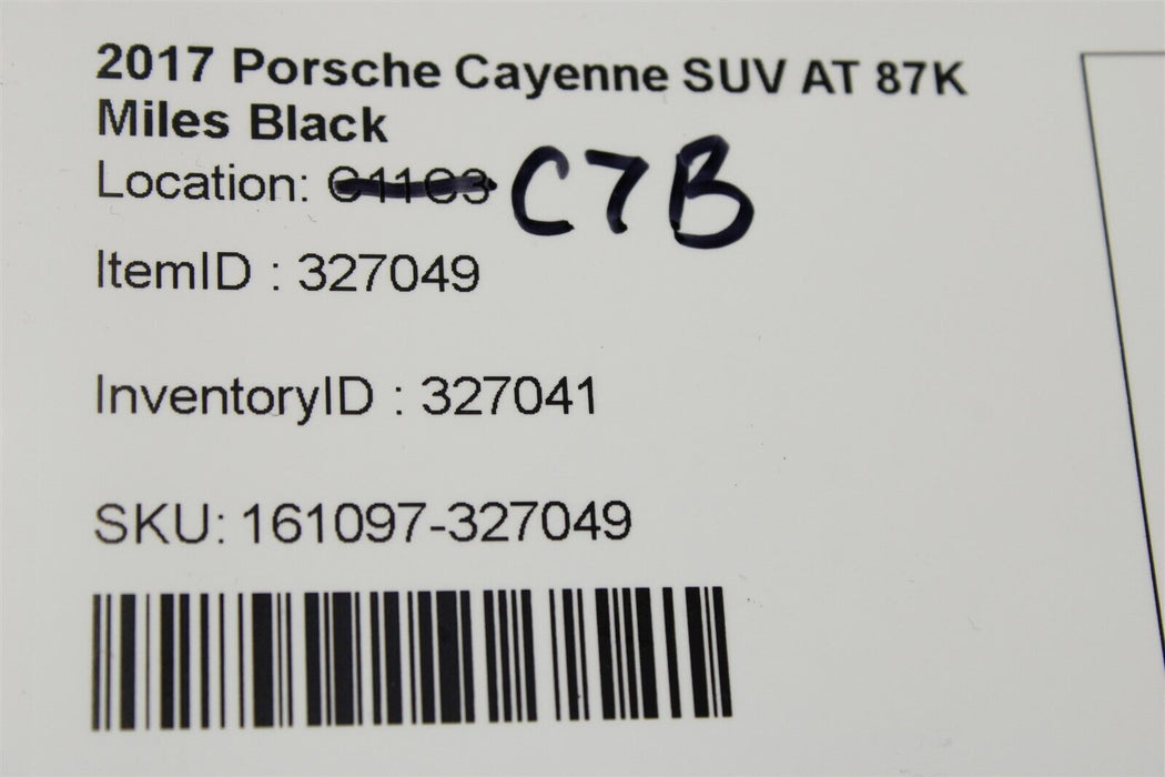 2017 Porsche Cayenne Left Dash End Cover Panel 7P5857175 11-18