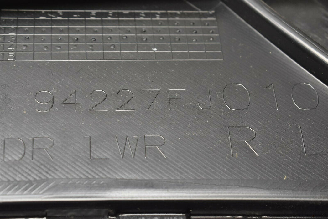 2015-2017 Subaru WRX Door Panel Trim Cover Rear Left Driver LH OEM 15-17