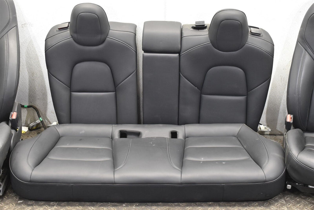 2017-2020 Tesla Model 3 Front Rear Seat Set Black Leather Interior Seats 17-20