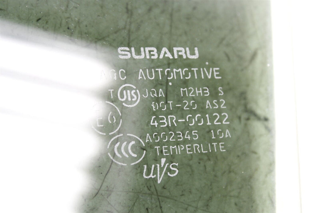 2015-2019 Subaru WRX Rear Left Door Glass LH Driver Side 15-19
